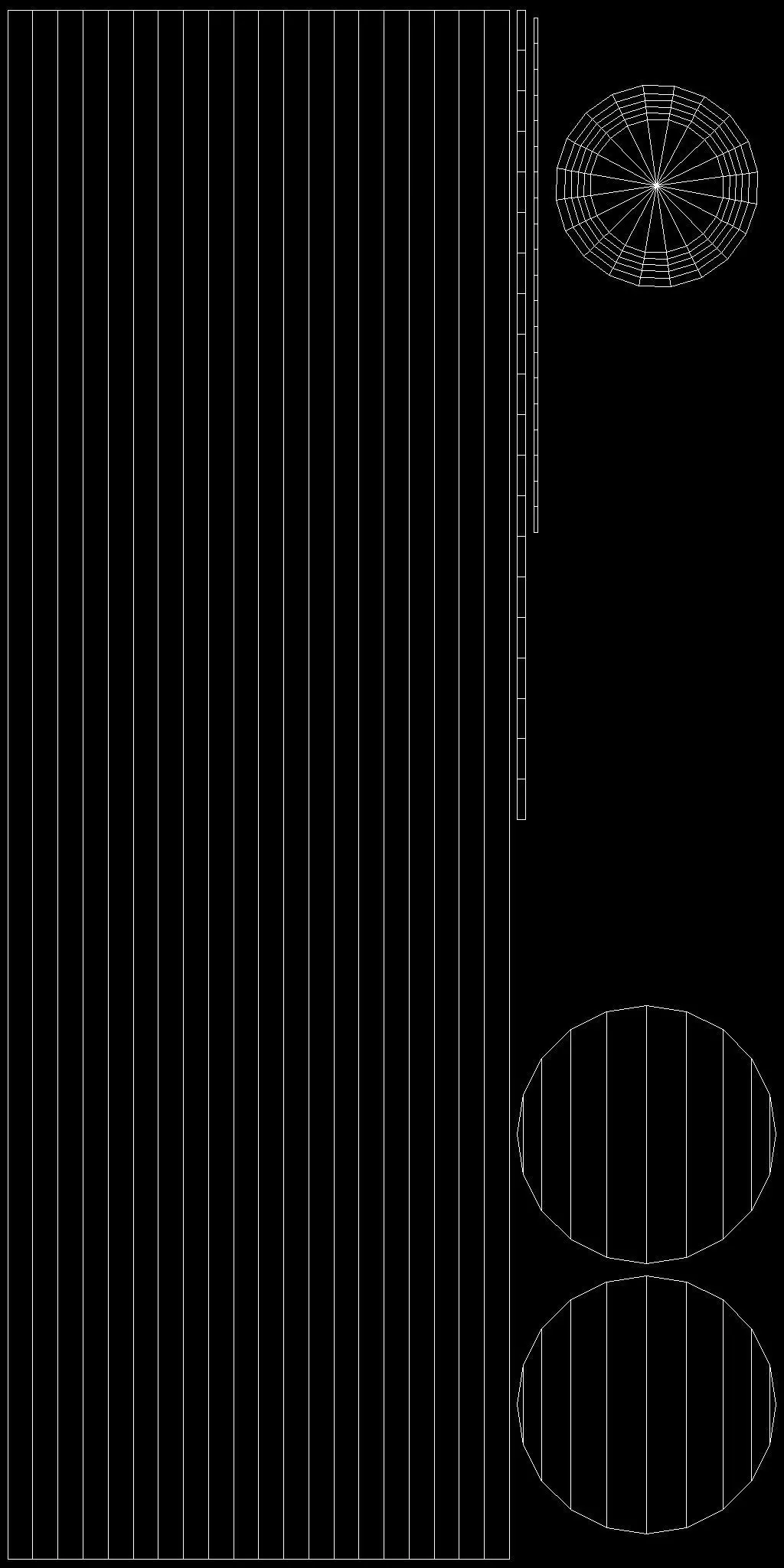 Bollard Post B Low-poly 3D model_13