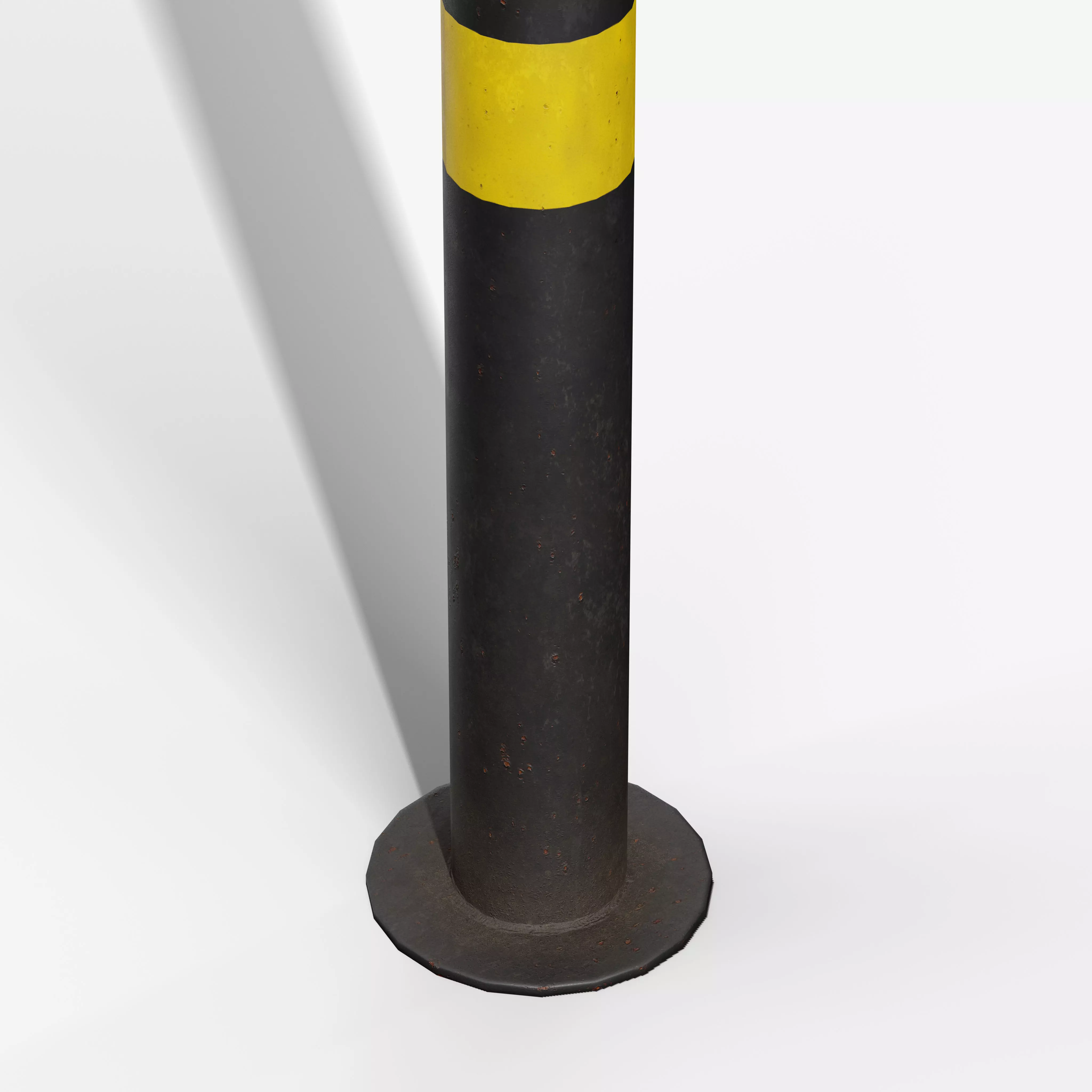Bollard Post B Low-poly 3D model_7