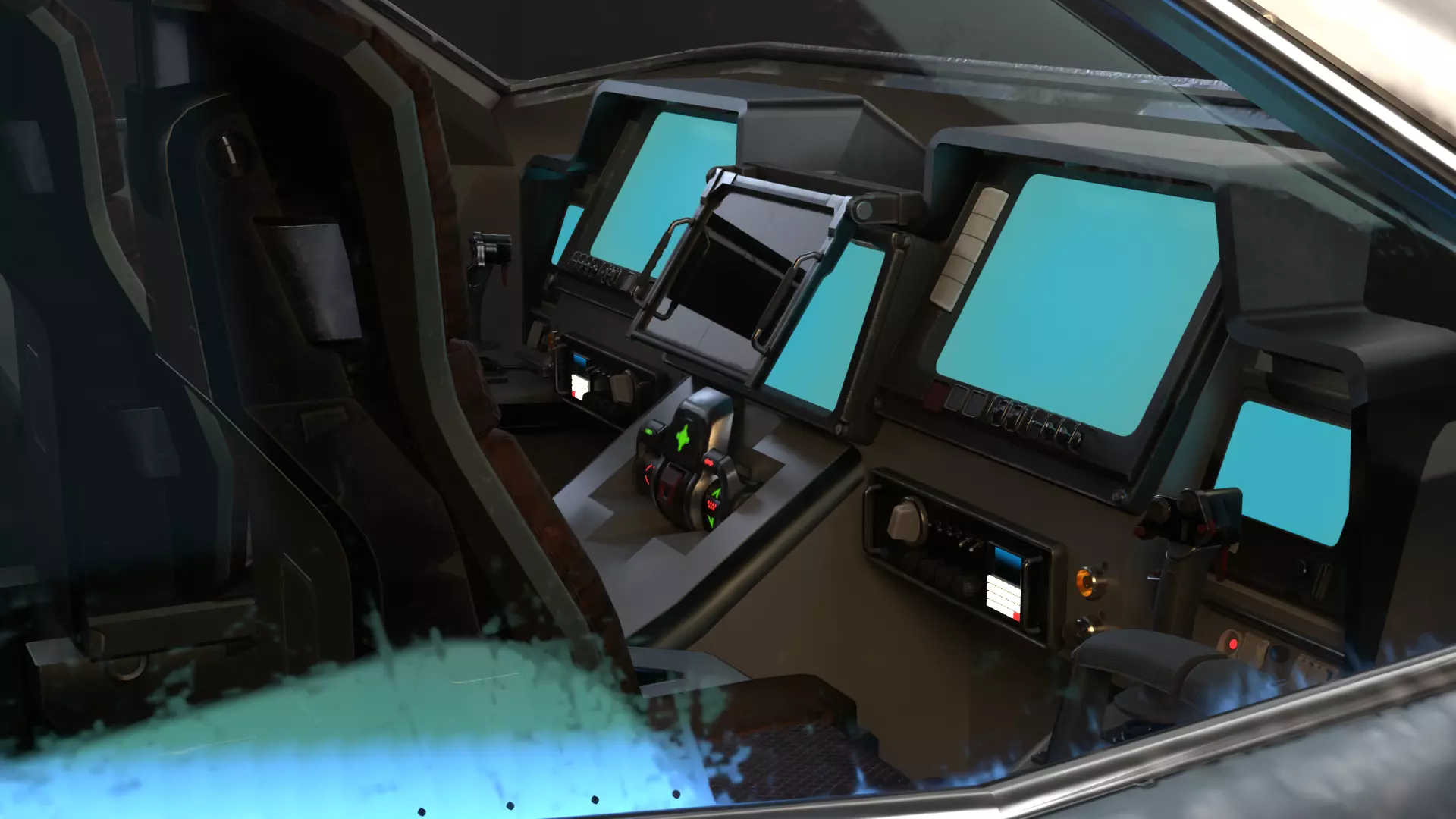 GX7 Scout Sci-Fi Exploration Vehicle with Docking Drone System 3D model_10