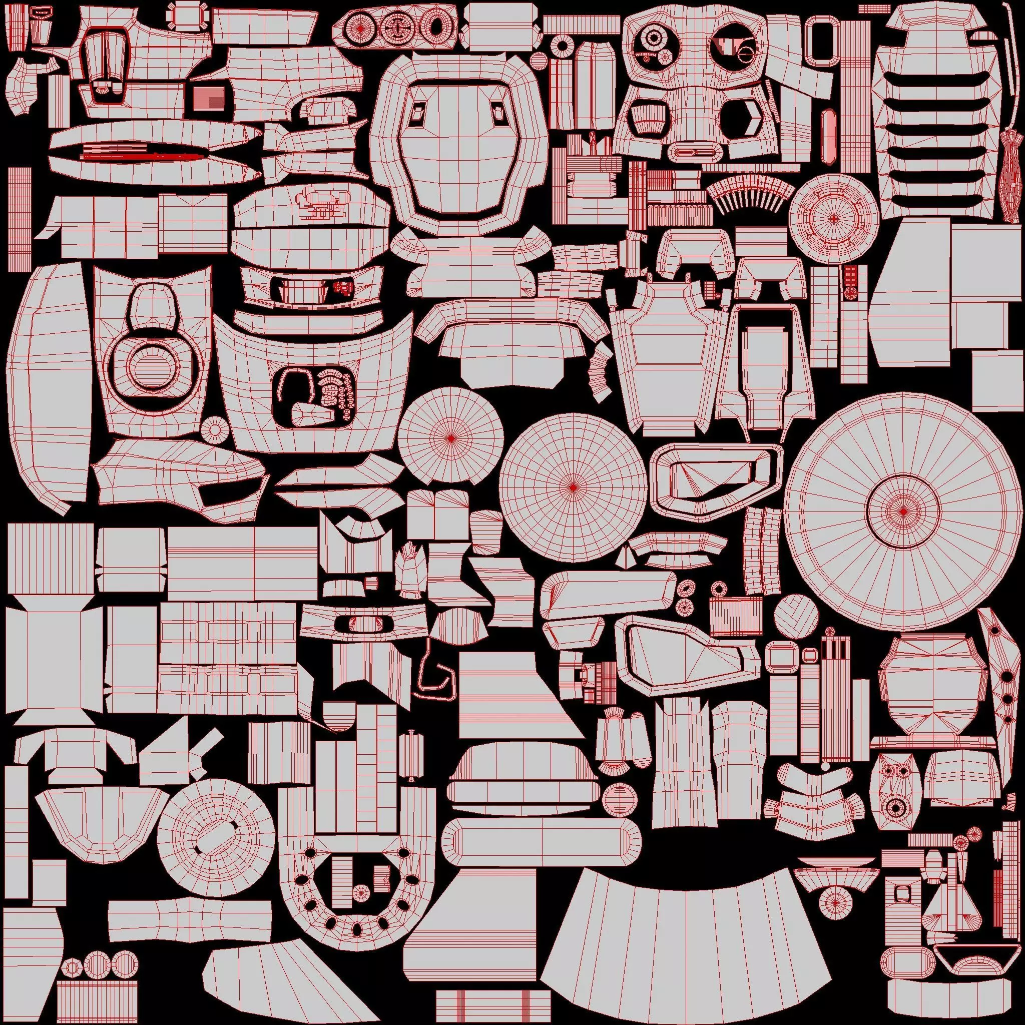GX7 Scout Sci-Fi Exploration Vehicle with Docking Drone System 3D model_13