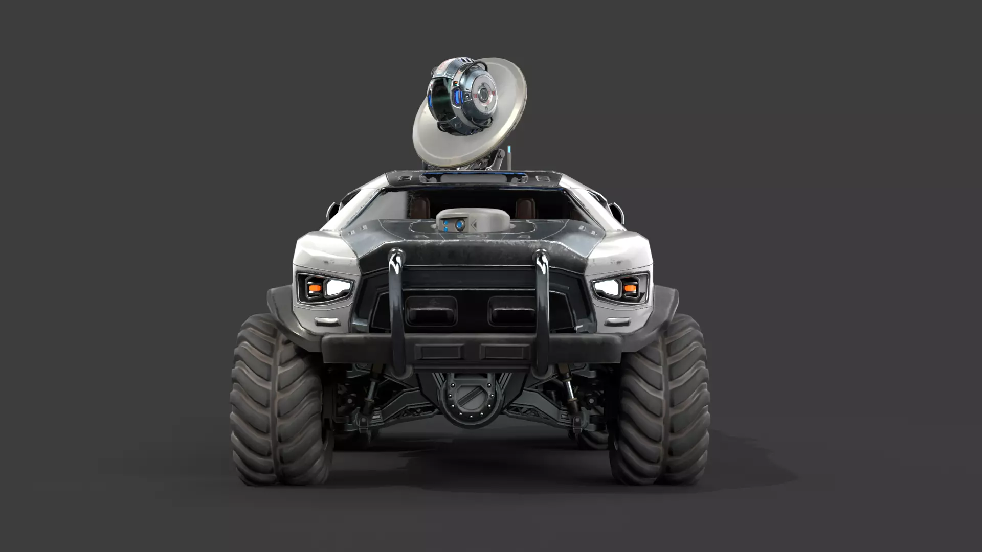 GX7 Scout Sci-Fi Exploration Vehicle with Docking Drone System 3D model_4
