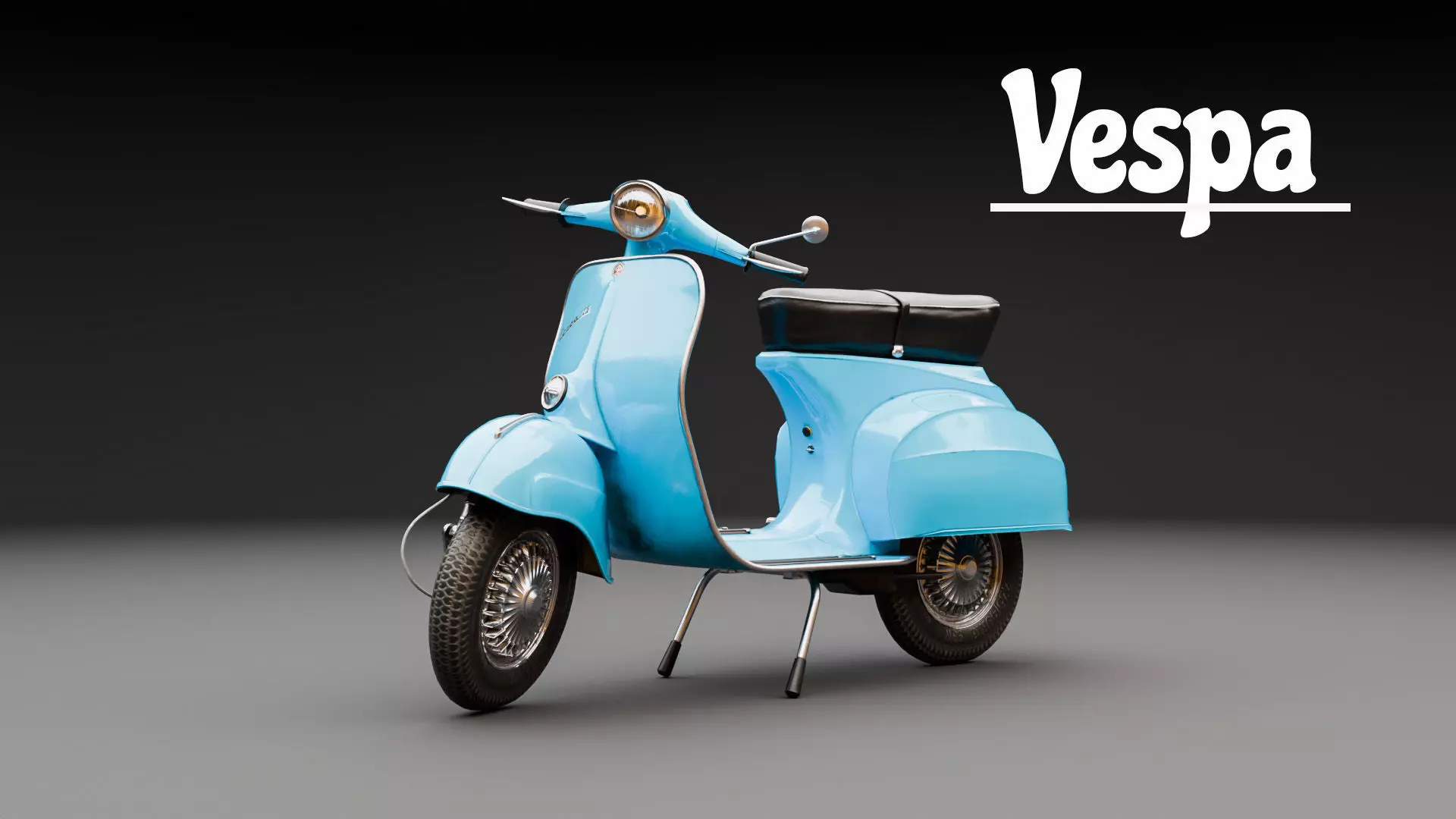 1963 Vespa Scooter 3D model_0