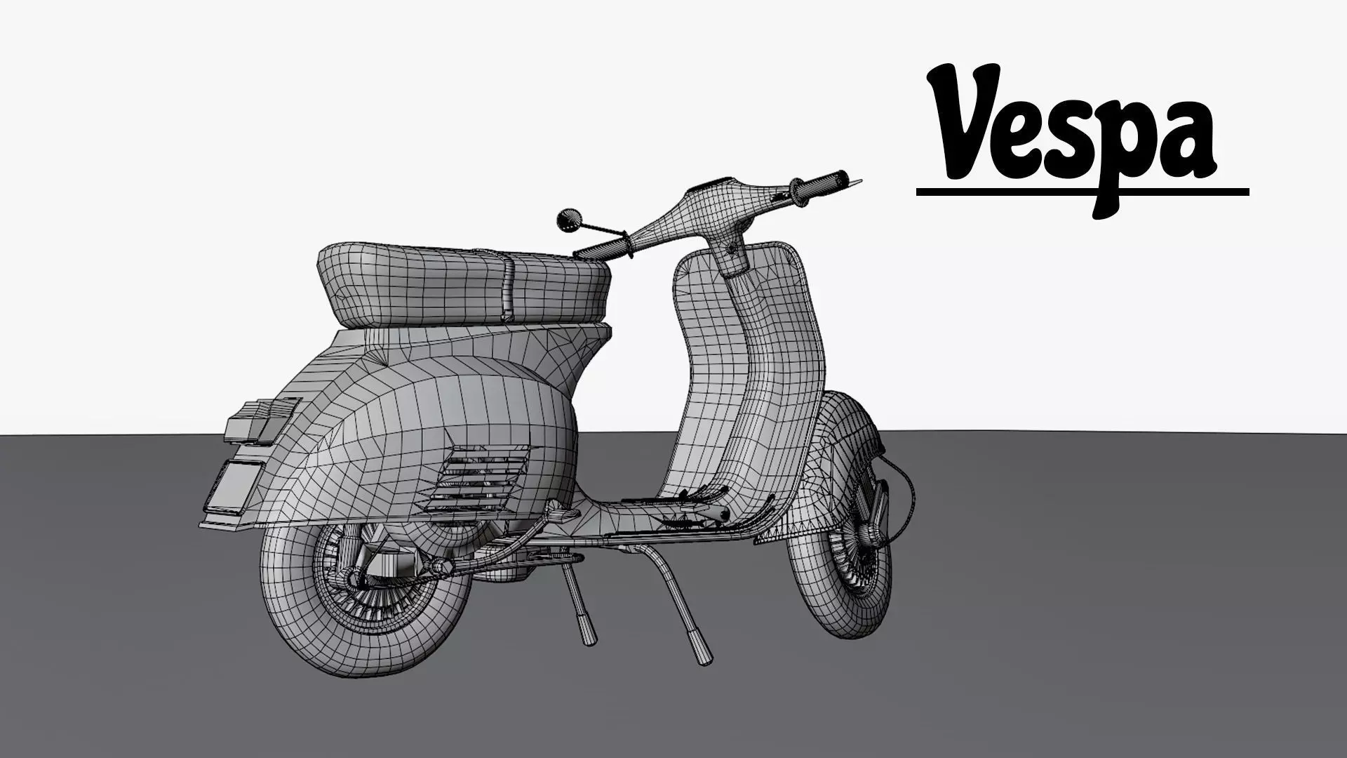 1963 Vespa Scooter 3D model_18