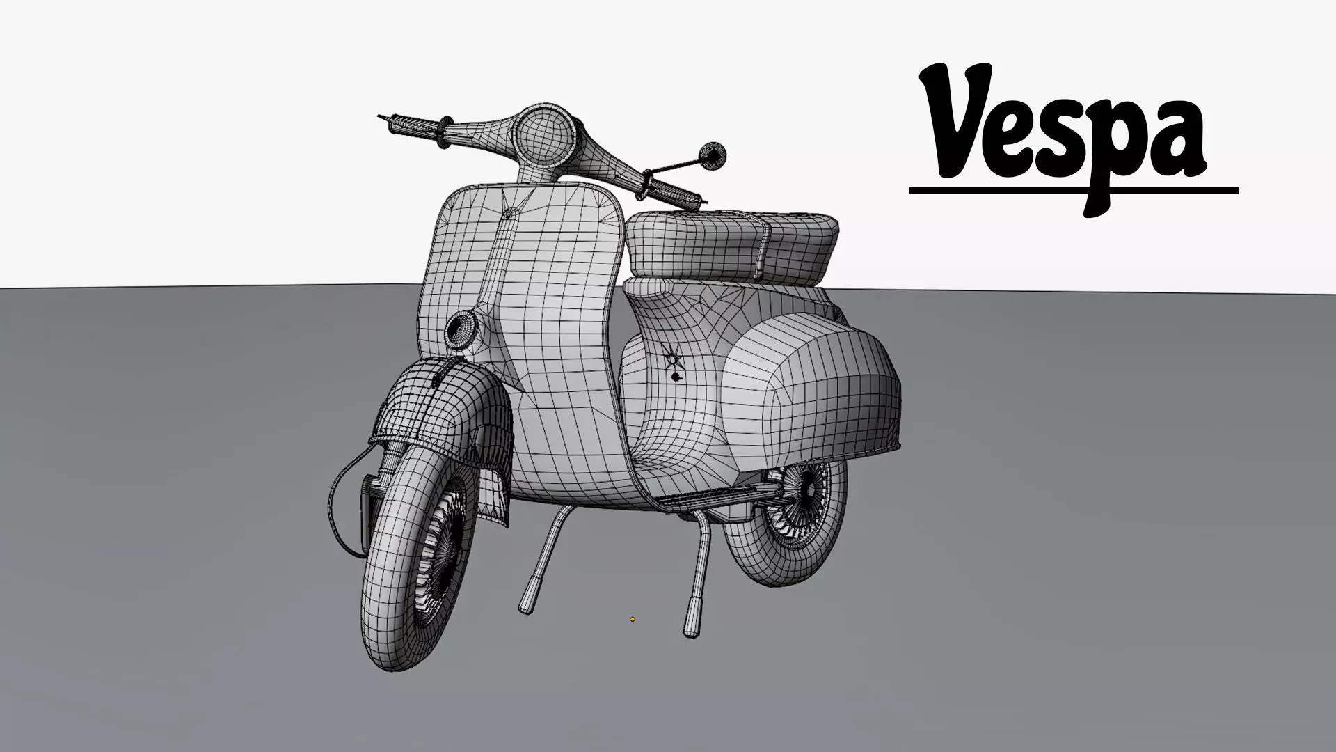 1963 Vespa Scooter 3D model_20