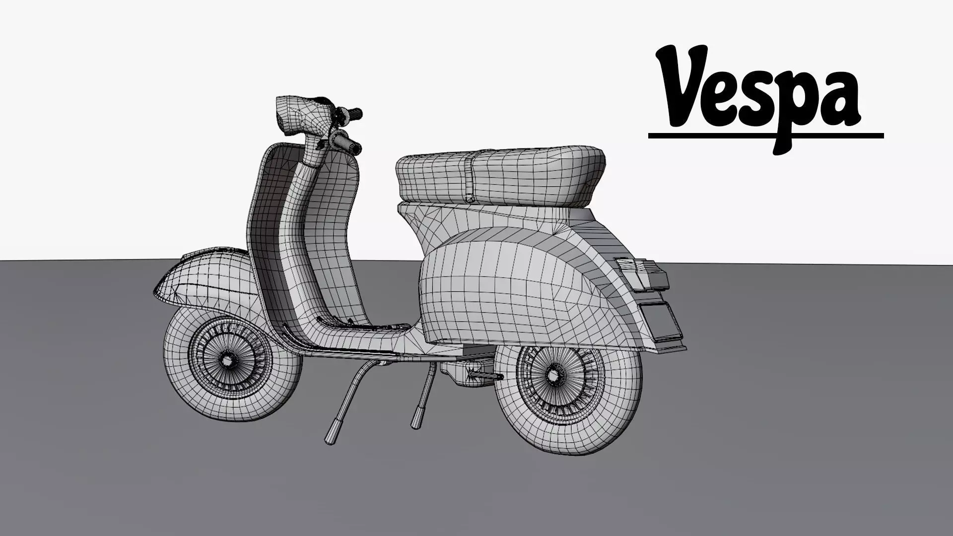 1963 Vespa Scooter 3D model_17