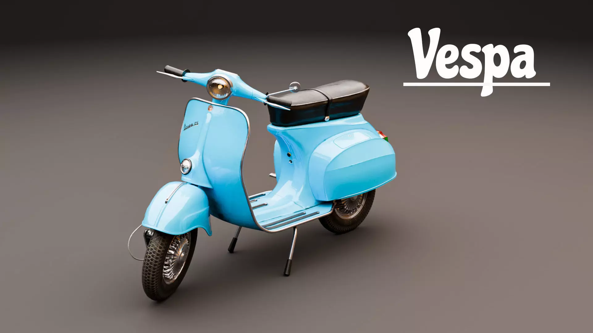 1963 Vespa Scooter 3D model_13