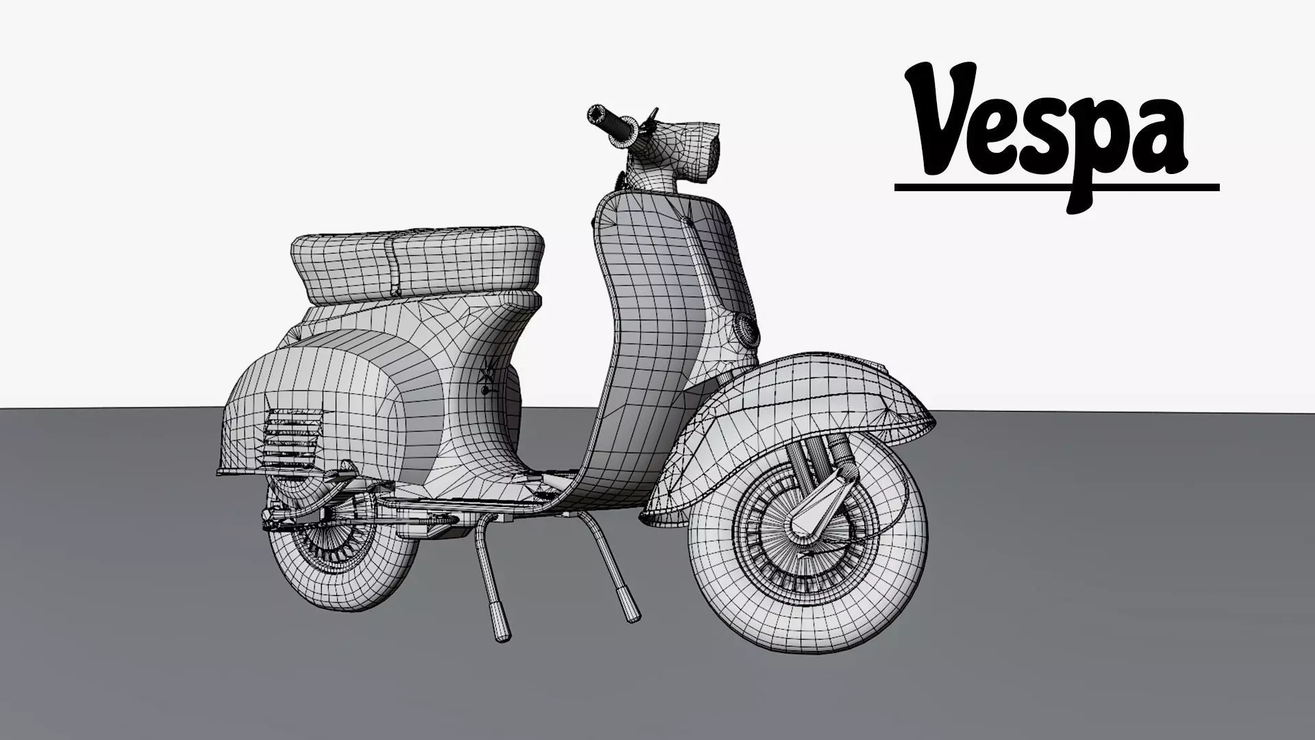1963 Vespa Scooter 3D model_19