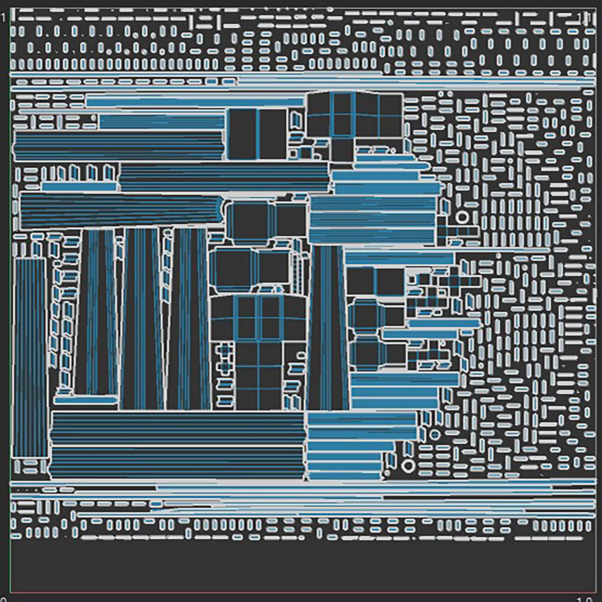 a set of electrified railway tracks and rails Low-poly 3D model_24