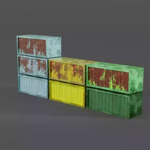 Container - PBR Pixel Art - PSX Style