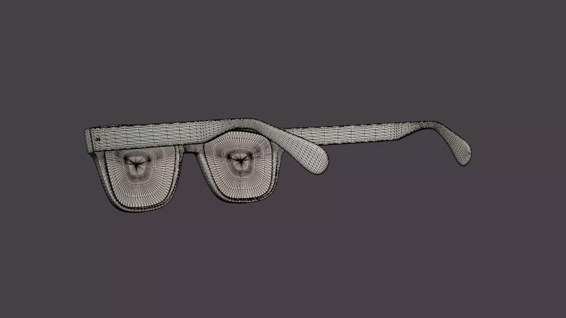Earnst Tortoise Glasses Low-poly 3D model_6