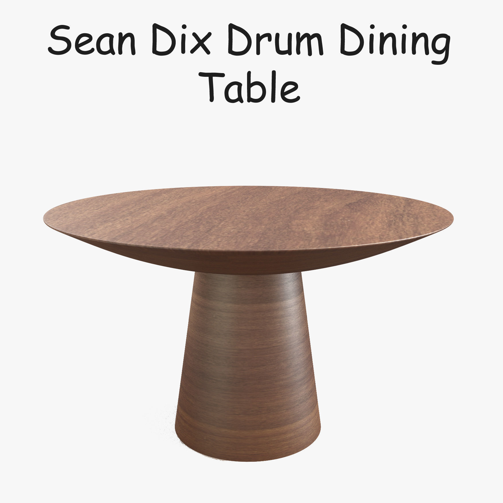 3d Model Furniture Sean Dix Drum Dining Table Cgtrader Sean Dix Drum Dining Table 3d Model Obj 3ds Fbx Blend Dae Mtl 1