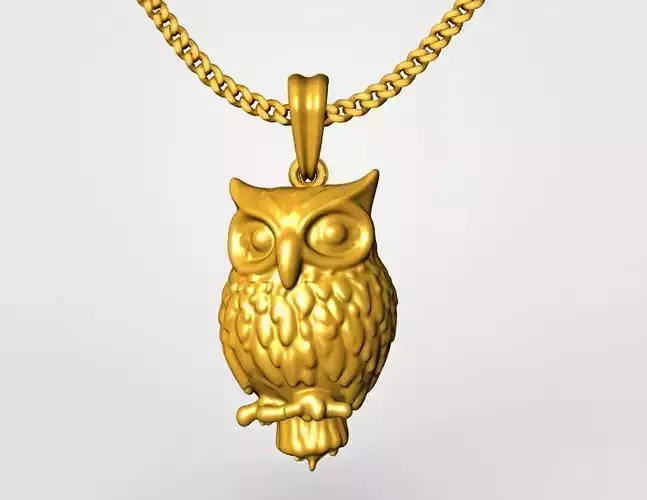 owl pendant charms - one inch pendant