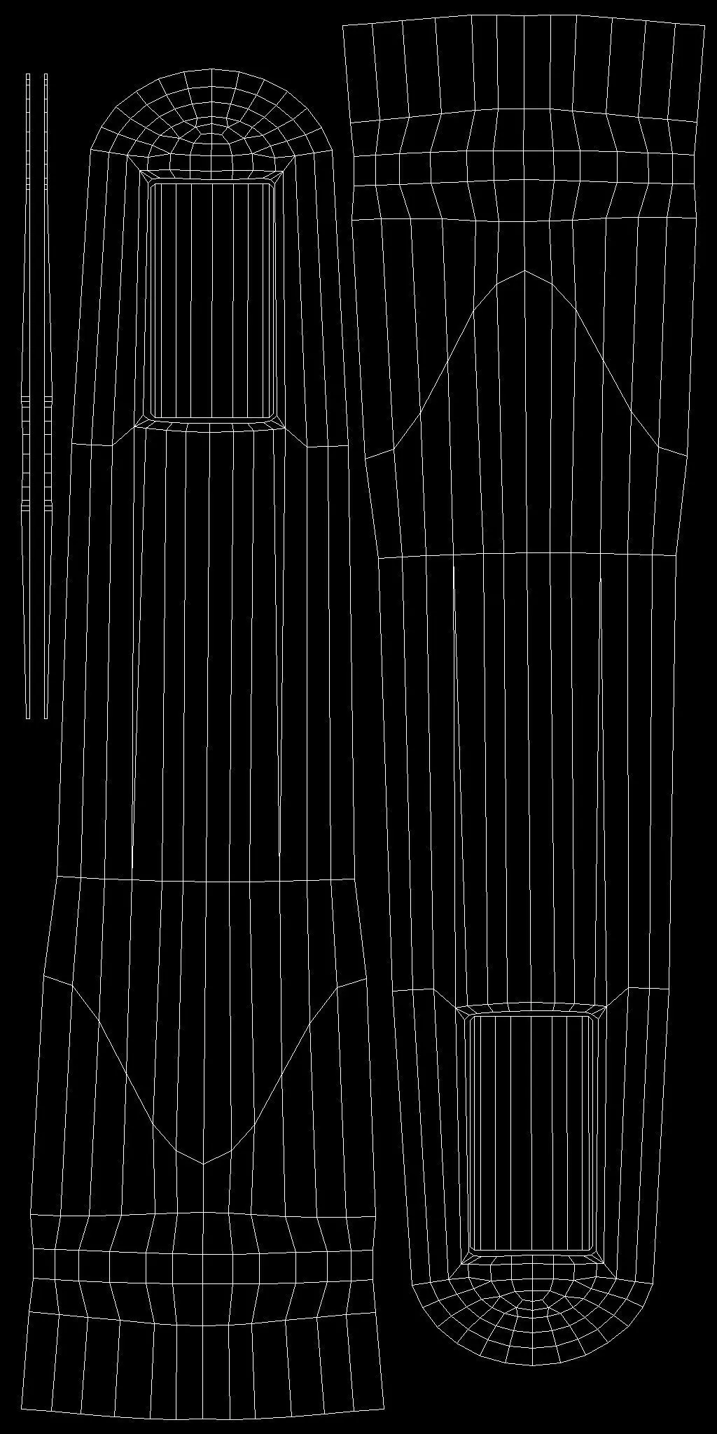 Bollard Post C Low-poly 3D model_15