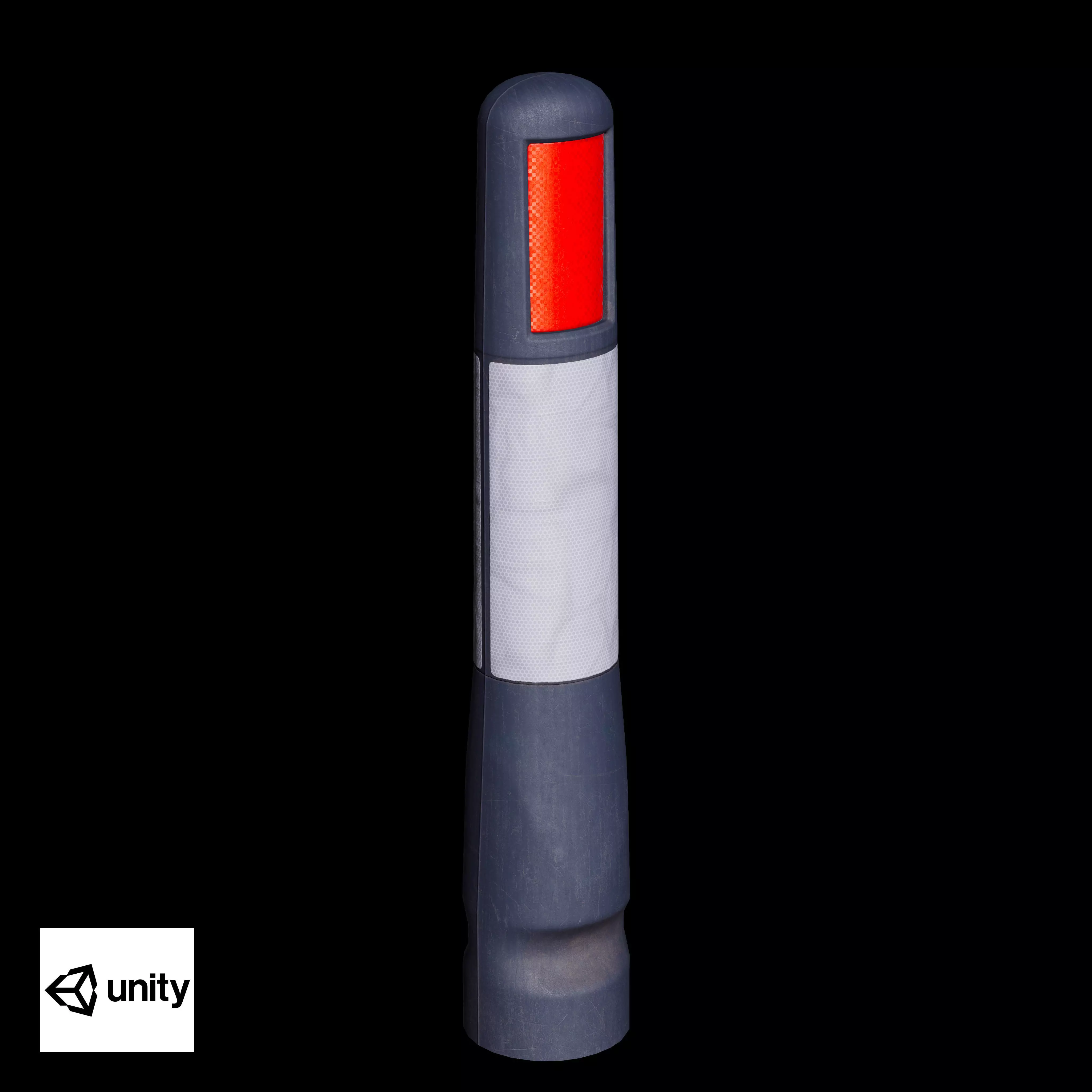 Bollard Post C Low-poly 3D model_14