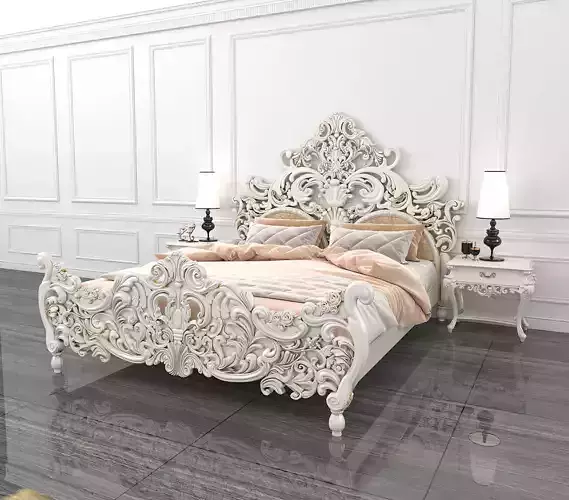 Classic European Style Bed Set 25
