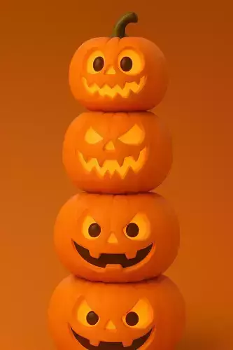 Happy Jack O Lanterns 3D print model Happy Jack O Lanterns 3D print model