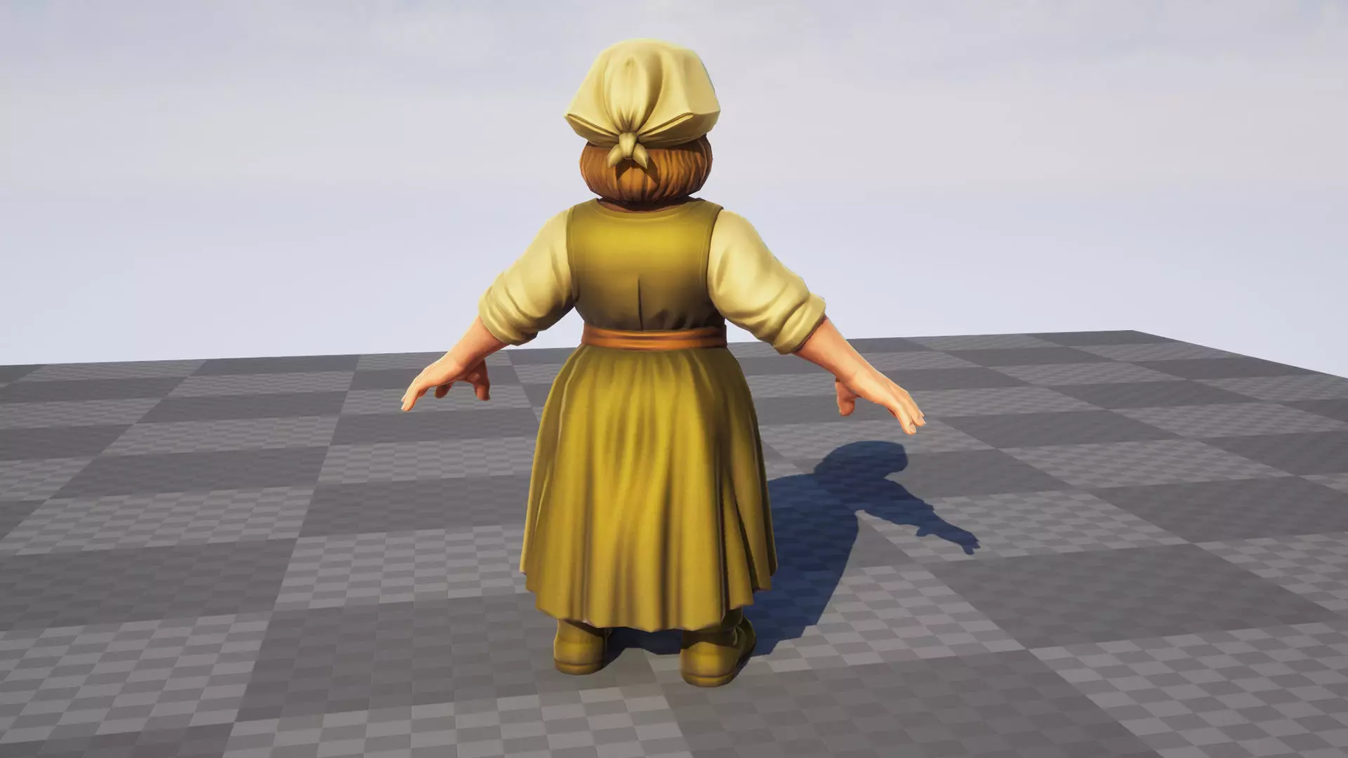 Peasant Pack v1 - Medieval NPC characters Low-poly 3D model_5