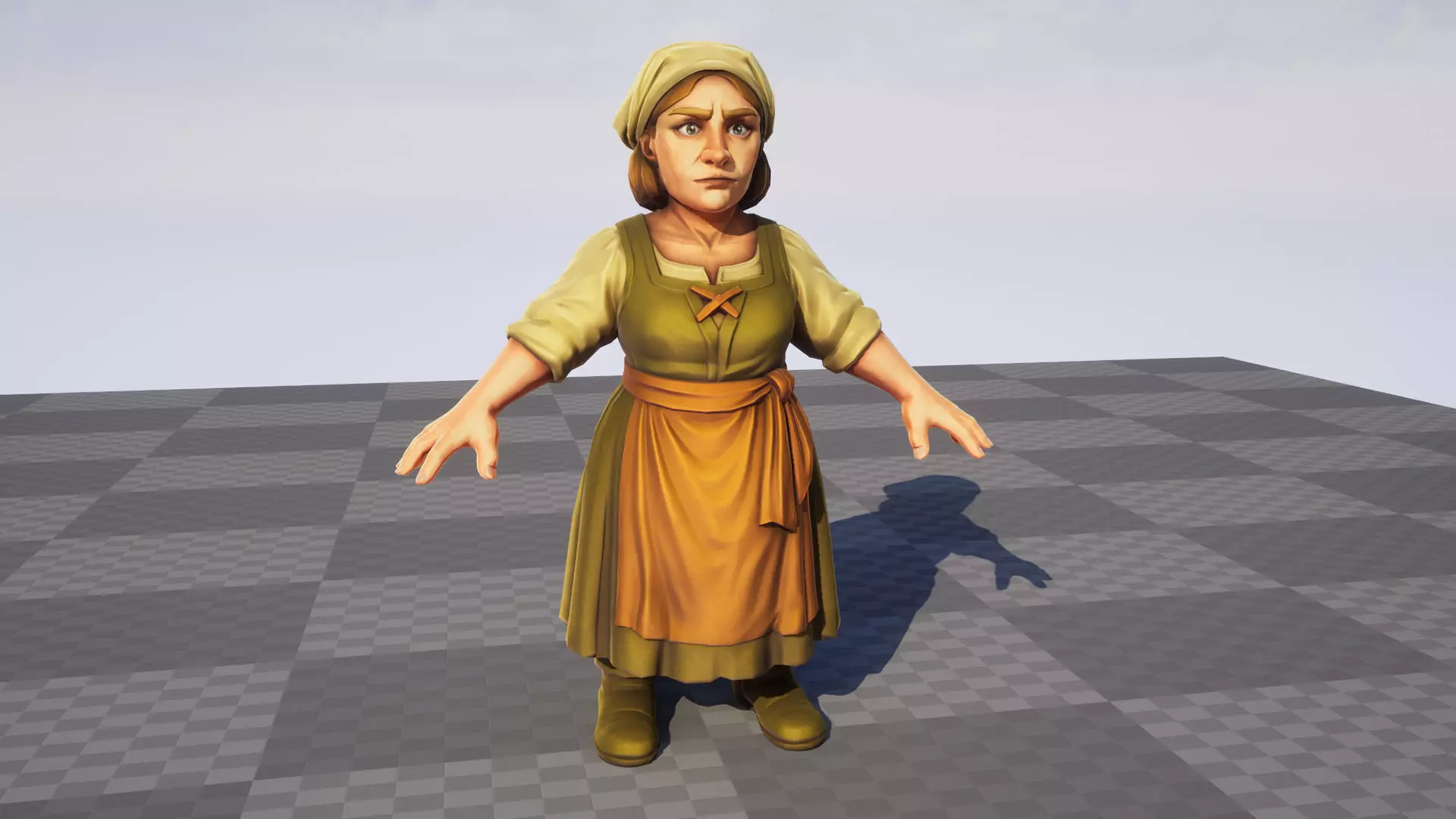 Peasant Pack v1 - Medieval NPC characters Low-poly 3D model_4