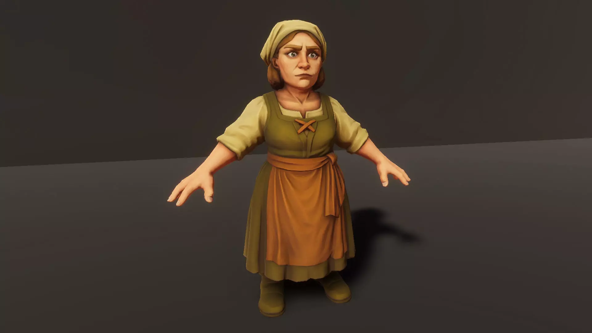 Peasant Pack v1 - Medieval NPC characters Low-poly 3D model_9