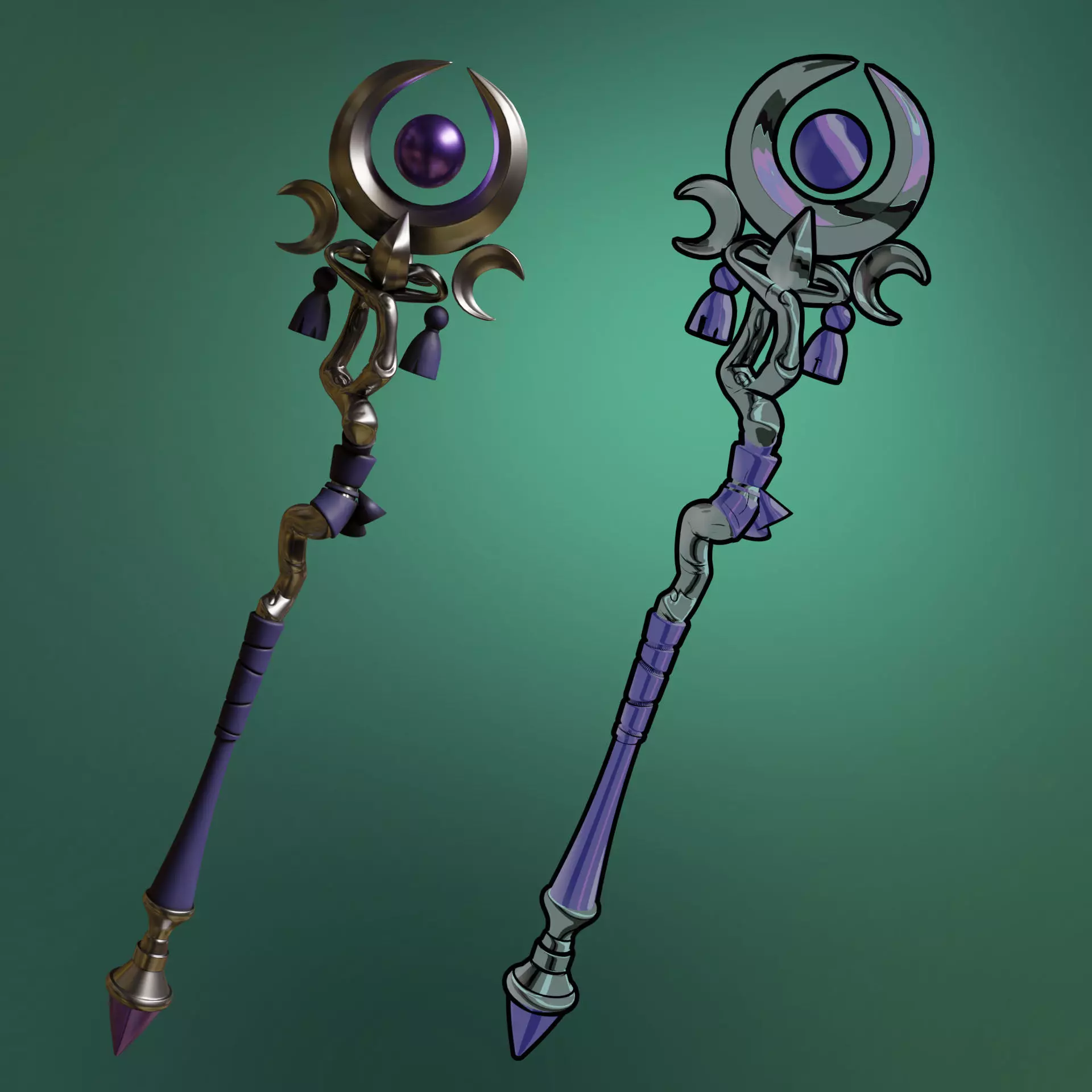 Witchs Staff Descura 3D print model_0