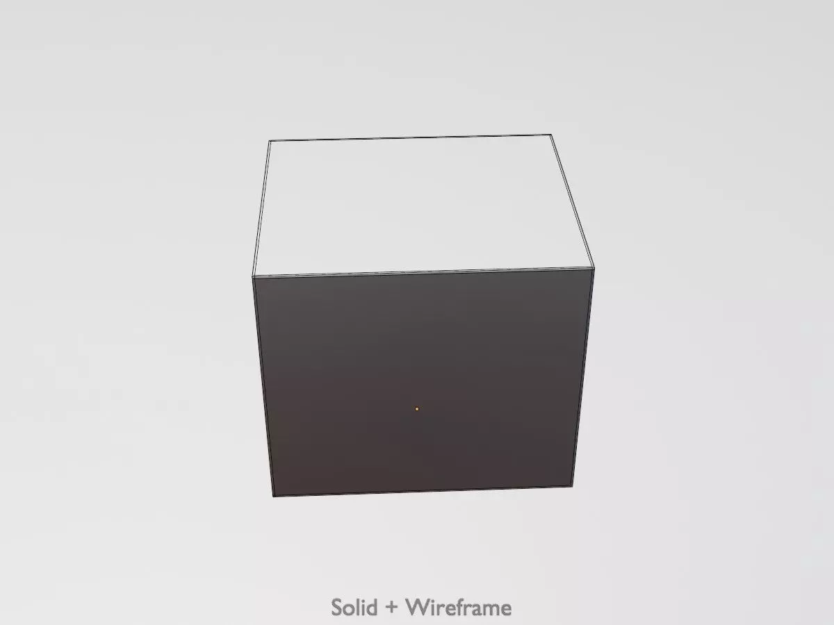 Shipping Container gentian blue 6ft Low-poly 3D model_13