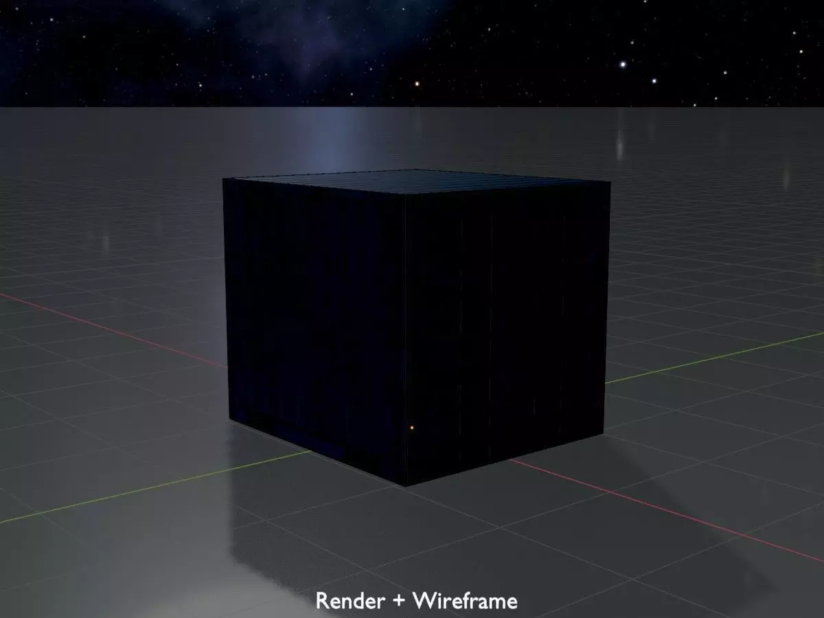 Shipping Container gentian blue 6ft Low-poly 3D model_8