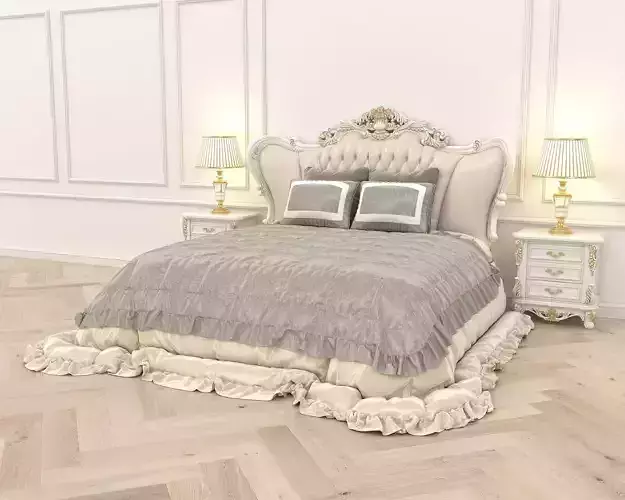 Classic European Style Bed Set 34
