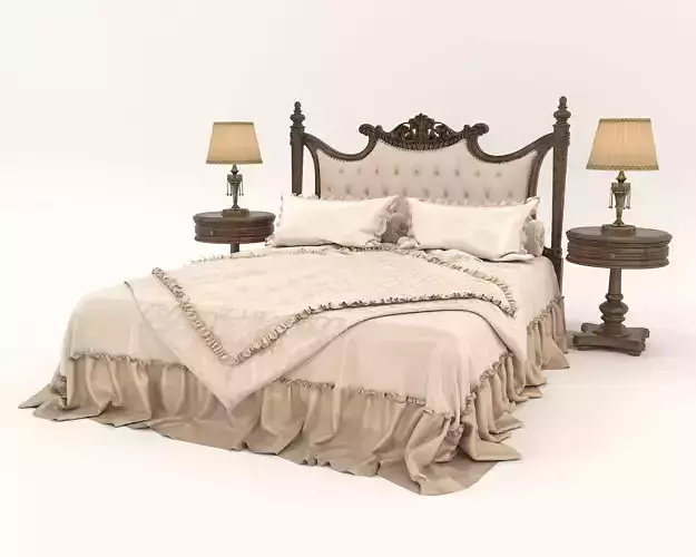 Classic European Style Bed Set 36