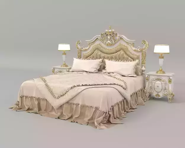 Classic European Style Bed Set 37
