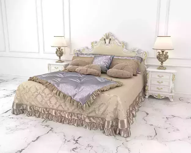 Classic European Style Bed Set 38