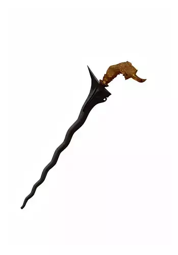 Malay Keris Dagger 3D print model