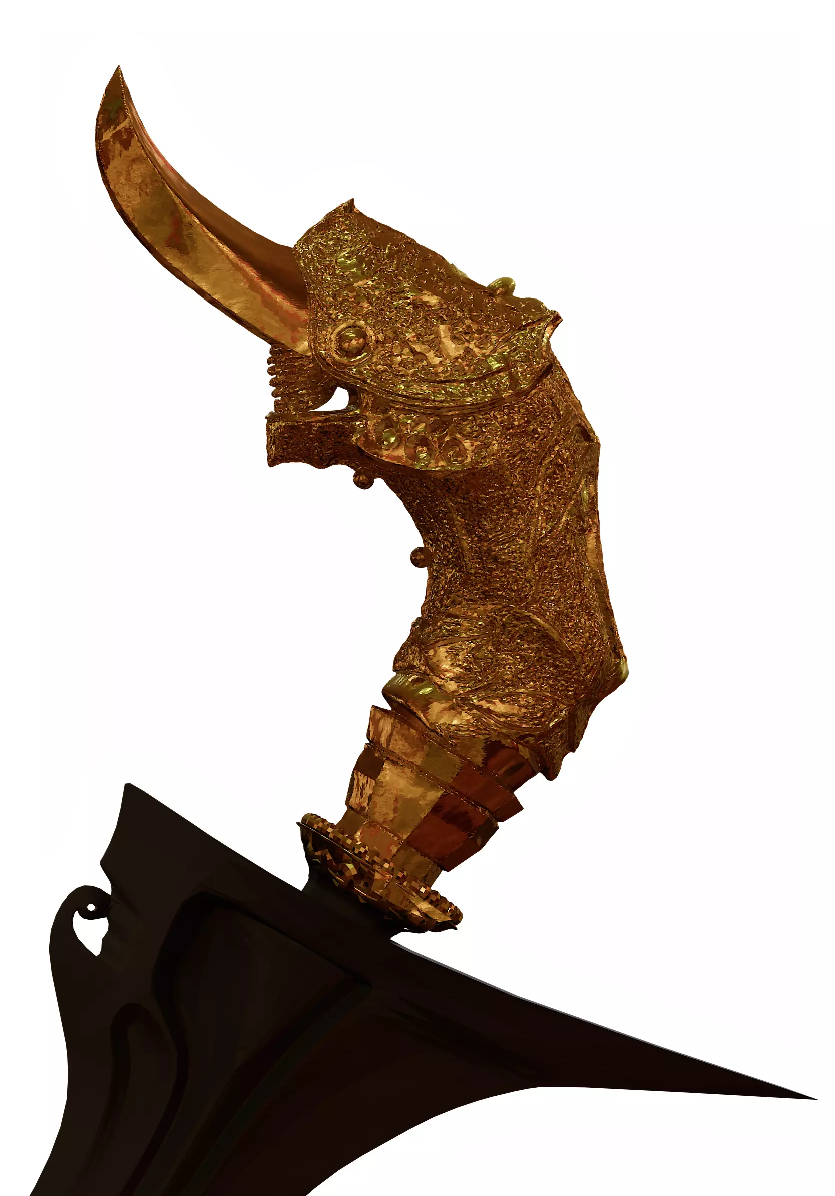 Malay Keris Dagger 3D print model_2