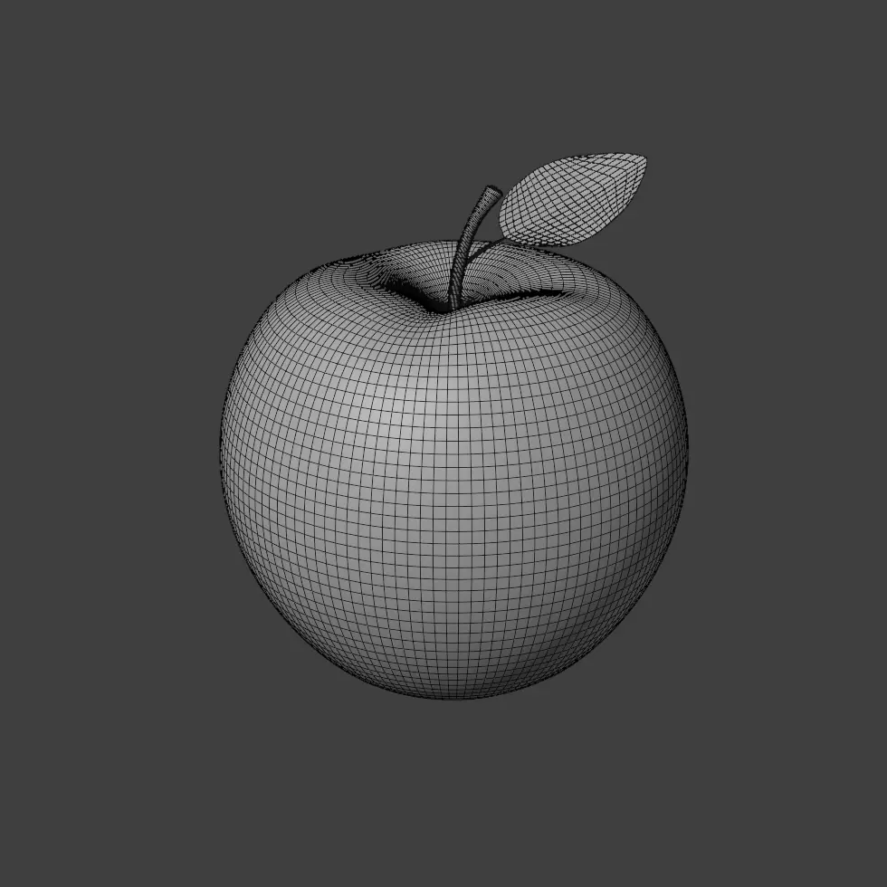 Apple 3D model_3