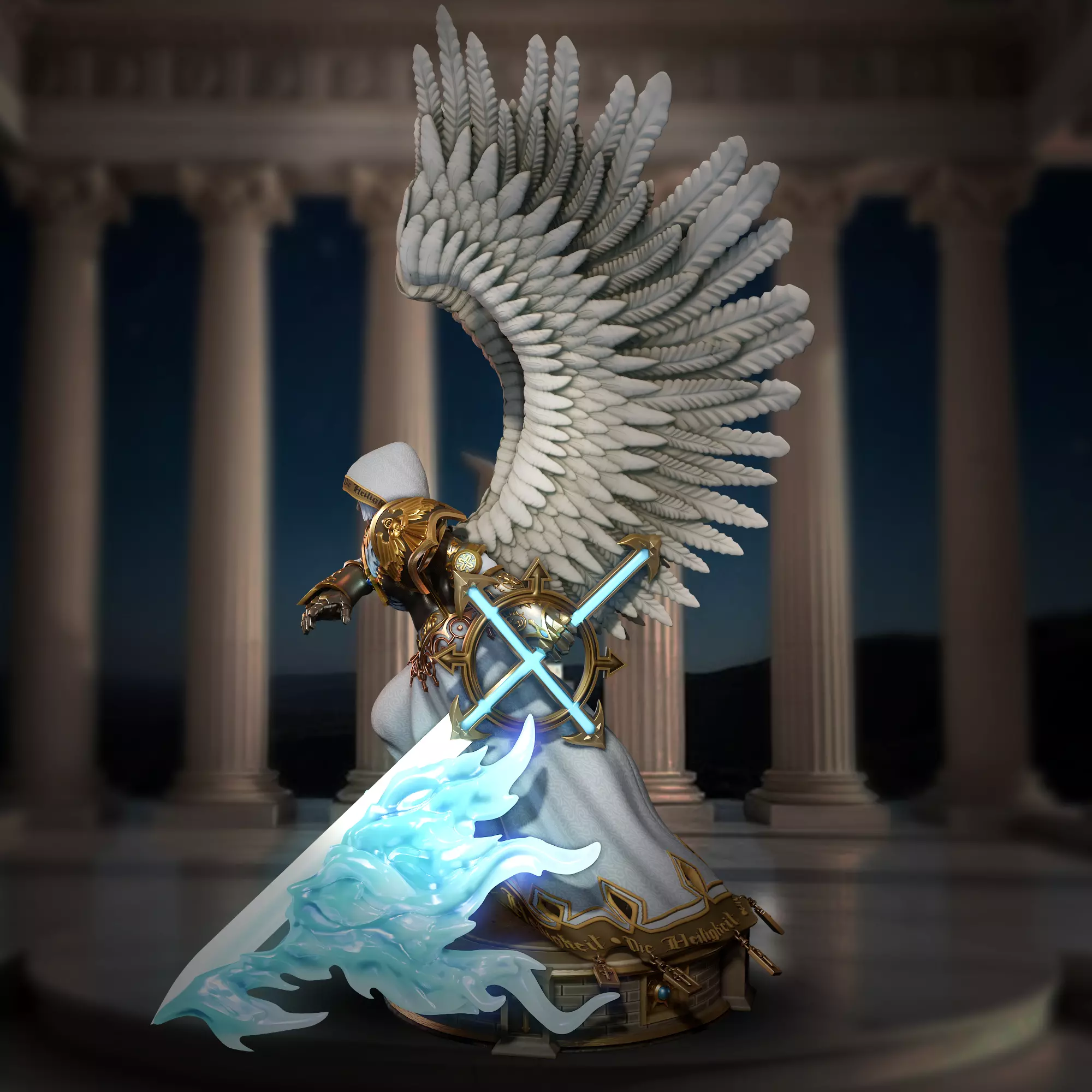 Heroes 5 ArchAngel 3D print model_3