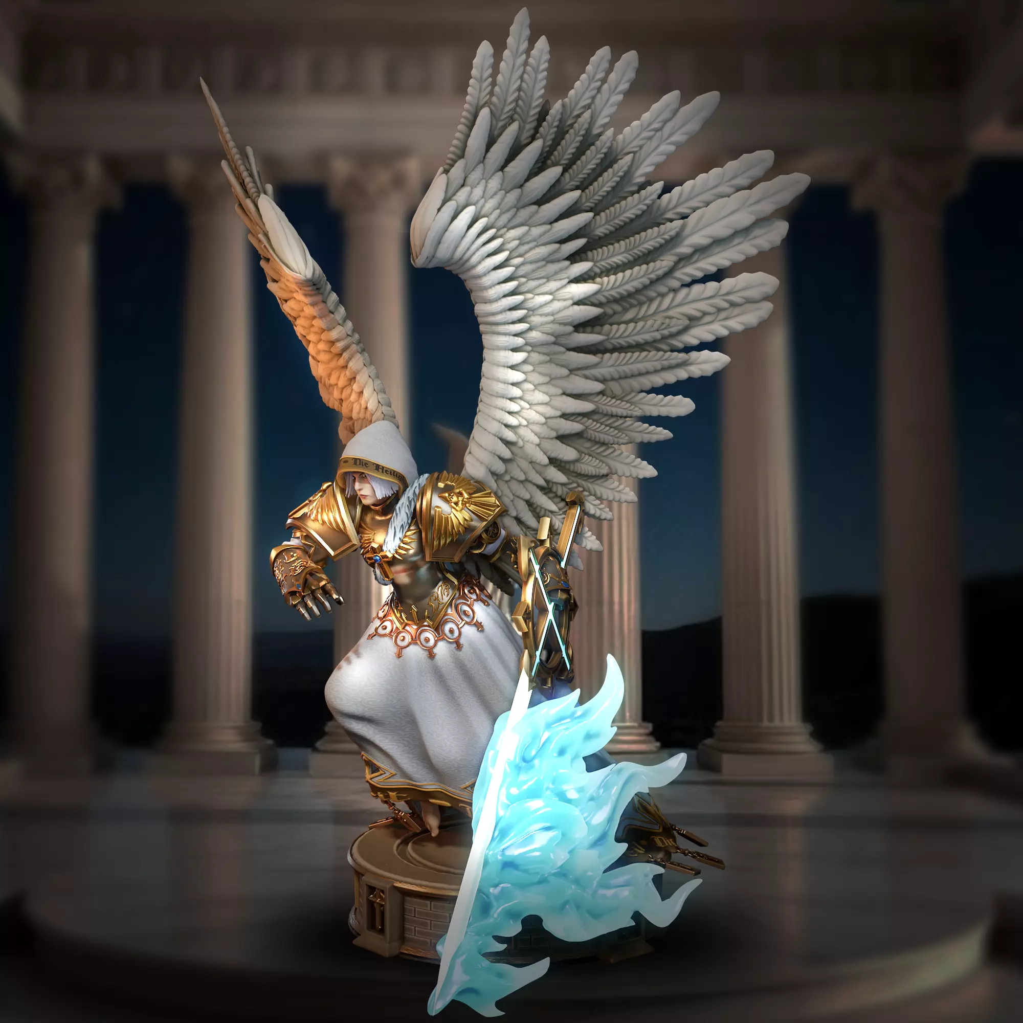 Heroes 5 ArchAngel 3D print model_4