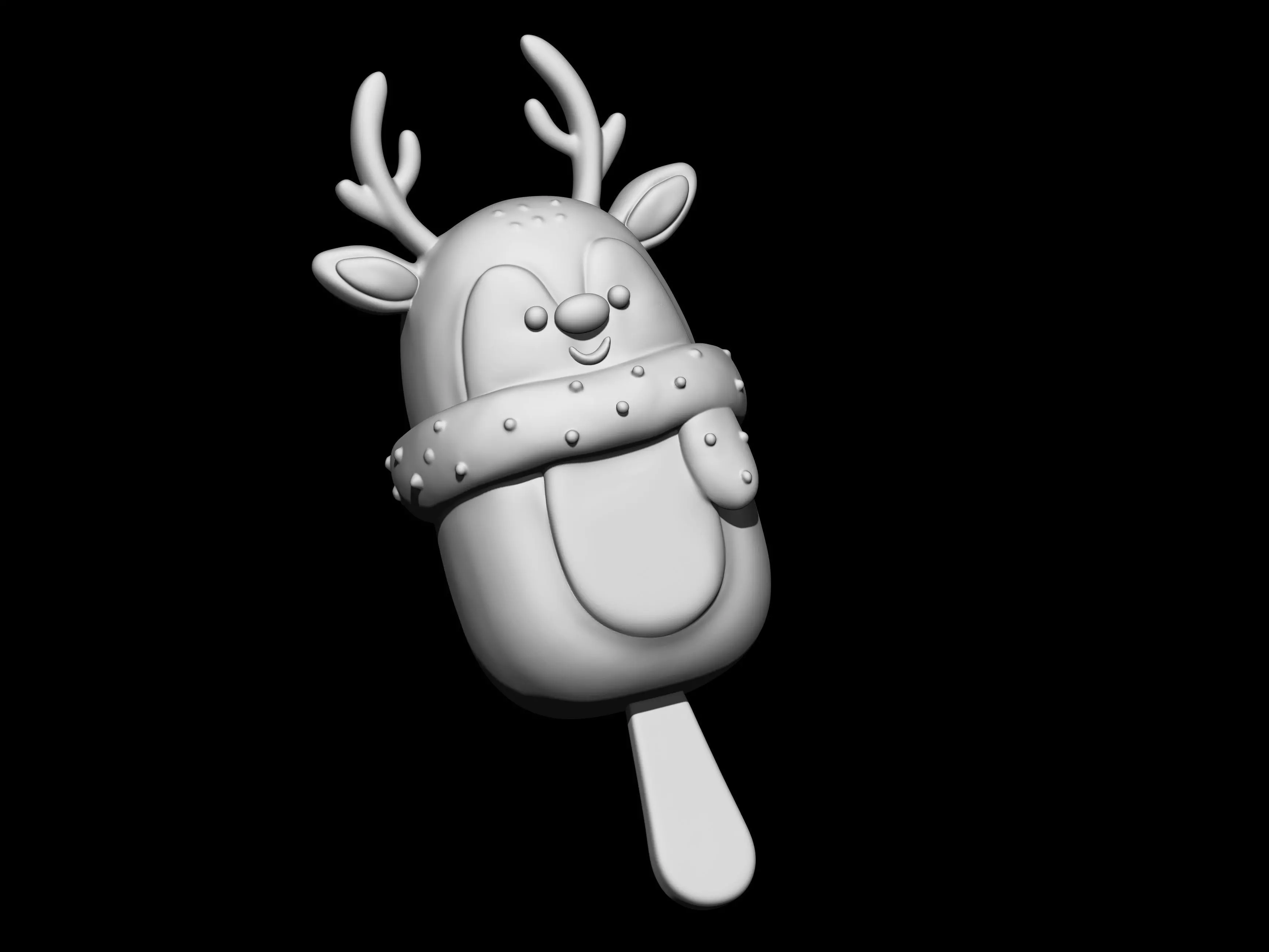 Reindeer Christmas Frozen Dessert 3D print model_3