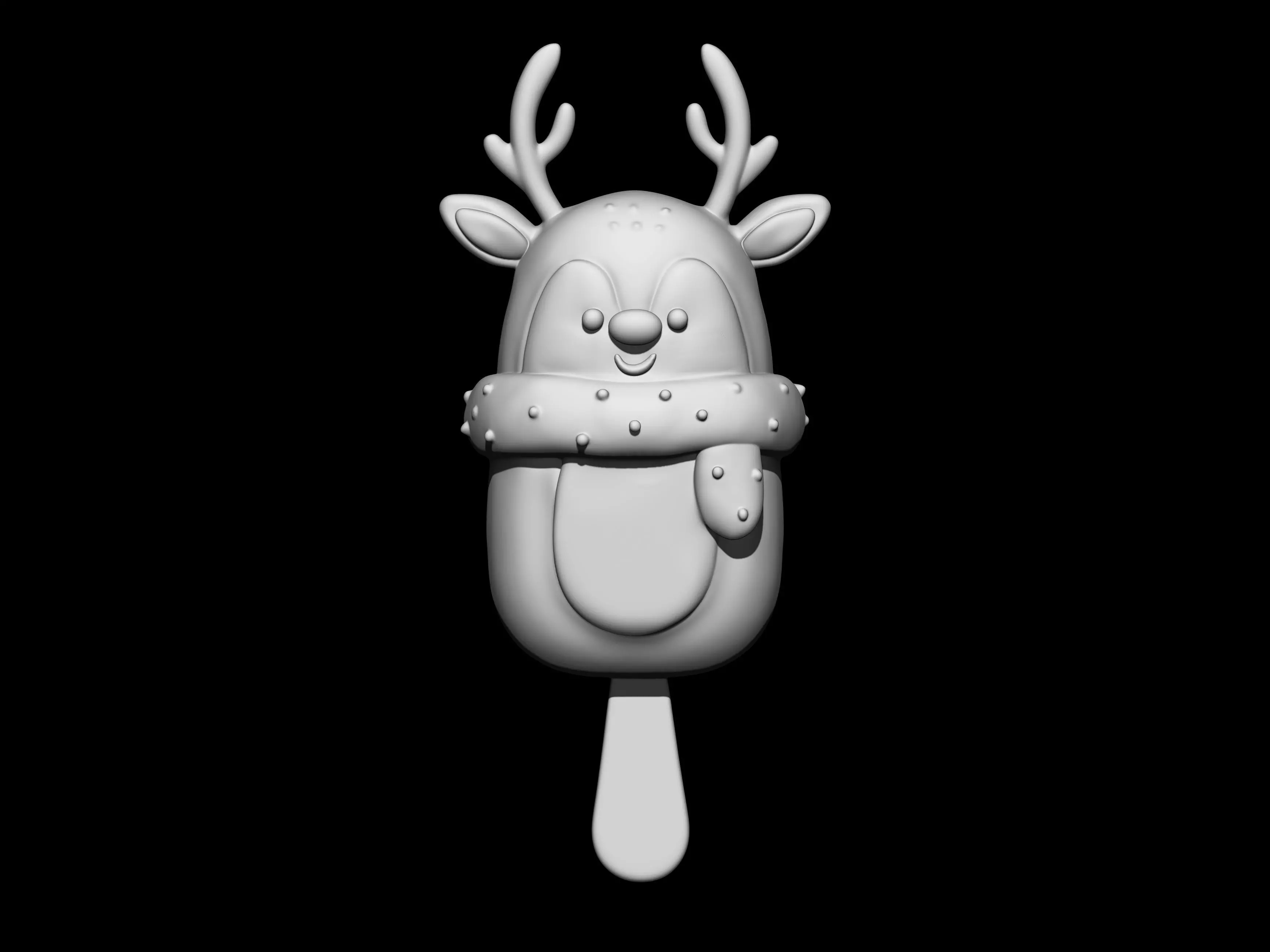 Reindeer Christmas Frozen Dessert 3D print model_1