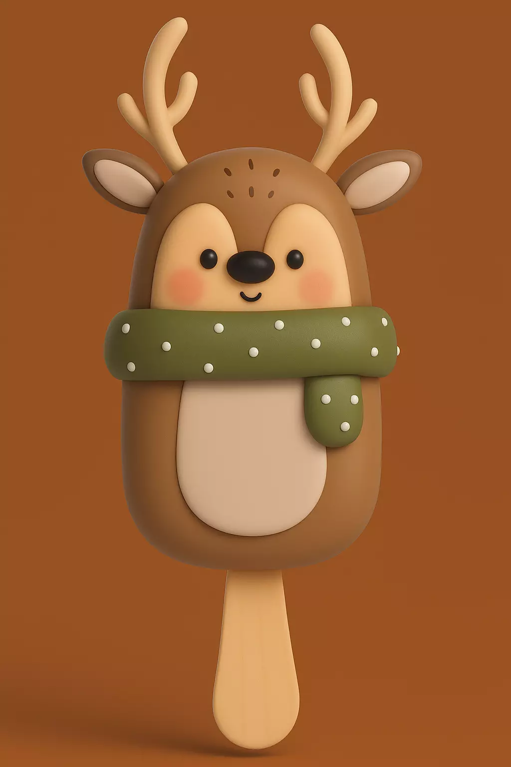 Reindeer Christmas Frozen Dessert 3D print model_4