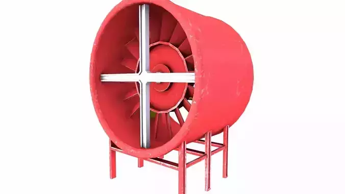 Industrial Floor Fan with Wheels