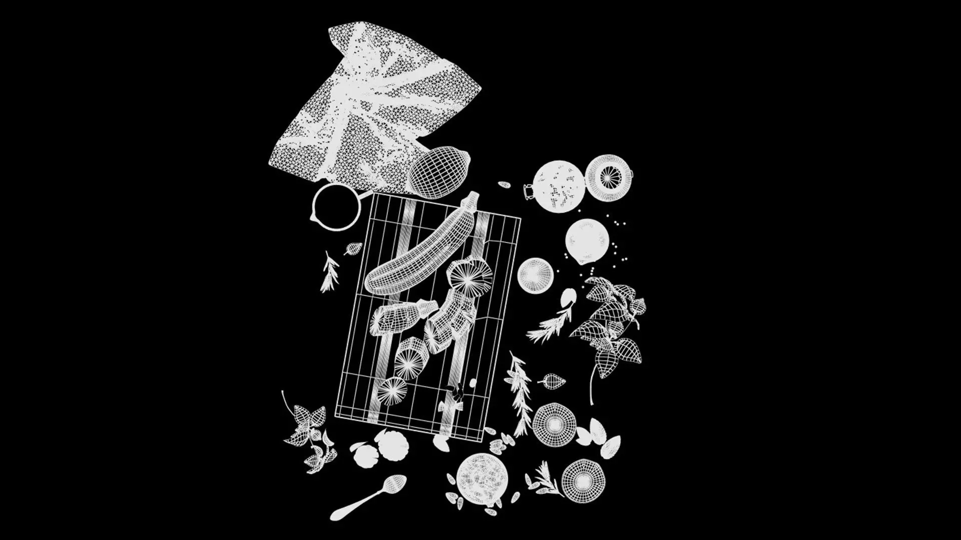 Vegetables and Cumber Combs 3D model_17