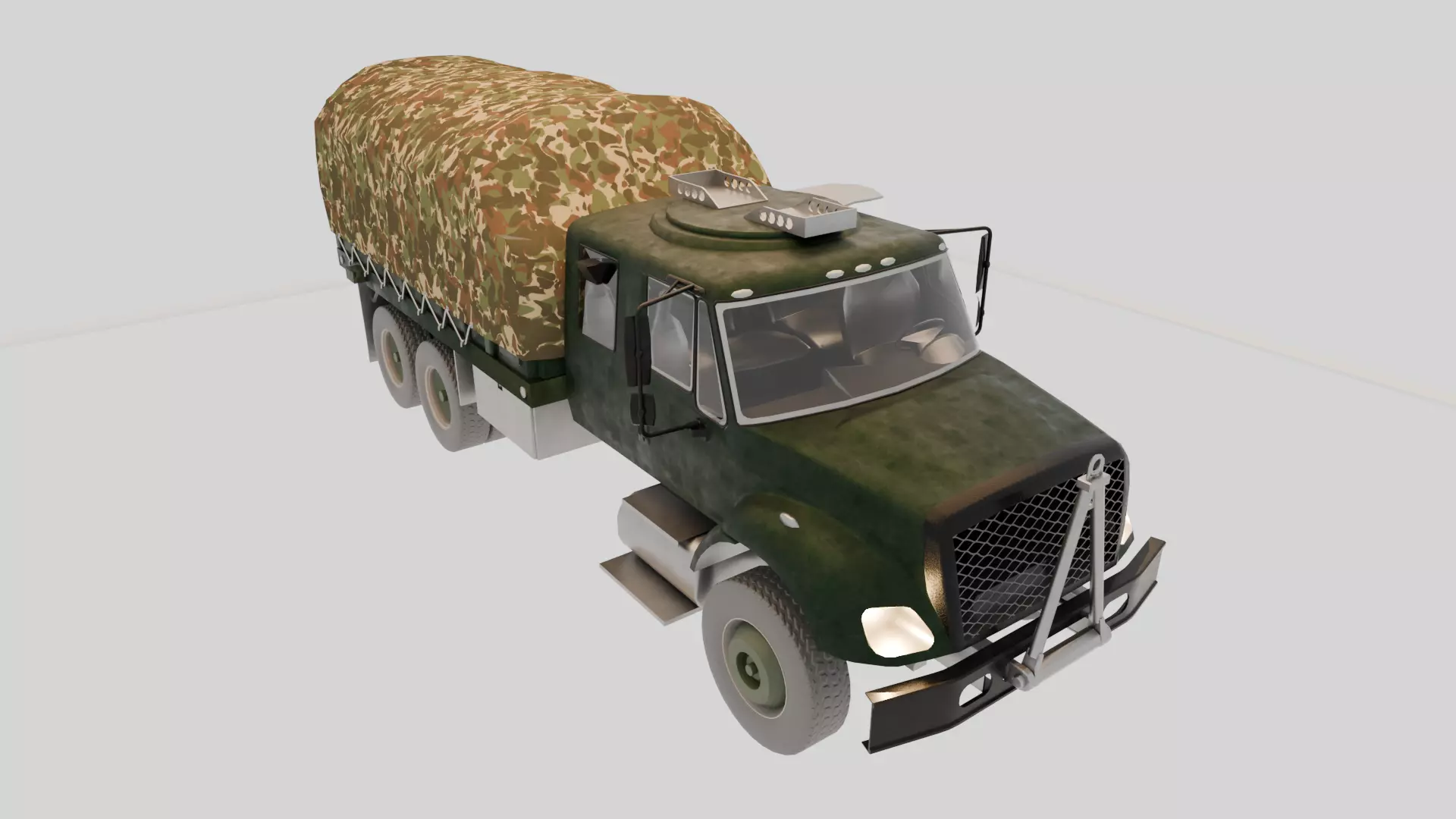 Military Truck 3D Model - High Quality Game Ready Detailed 3D model_1