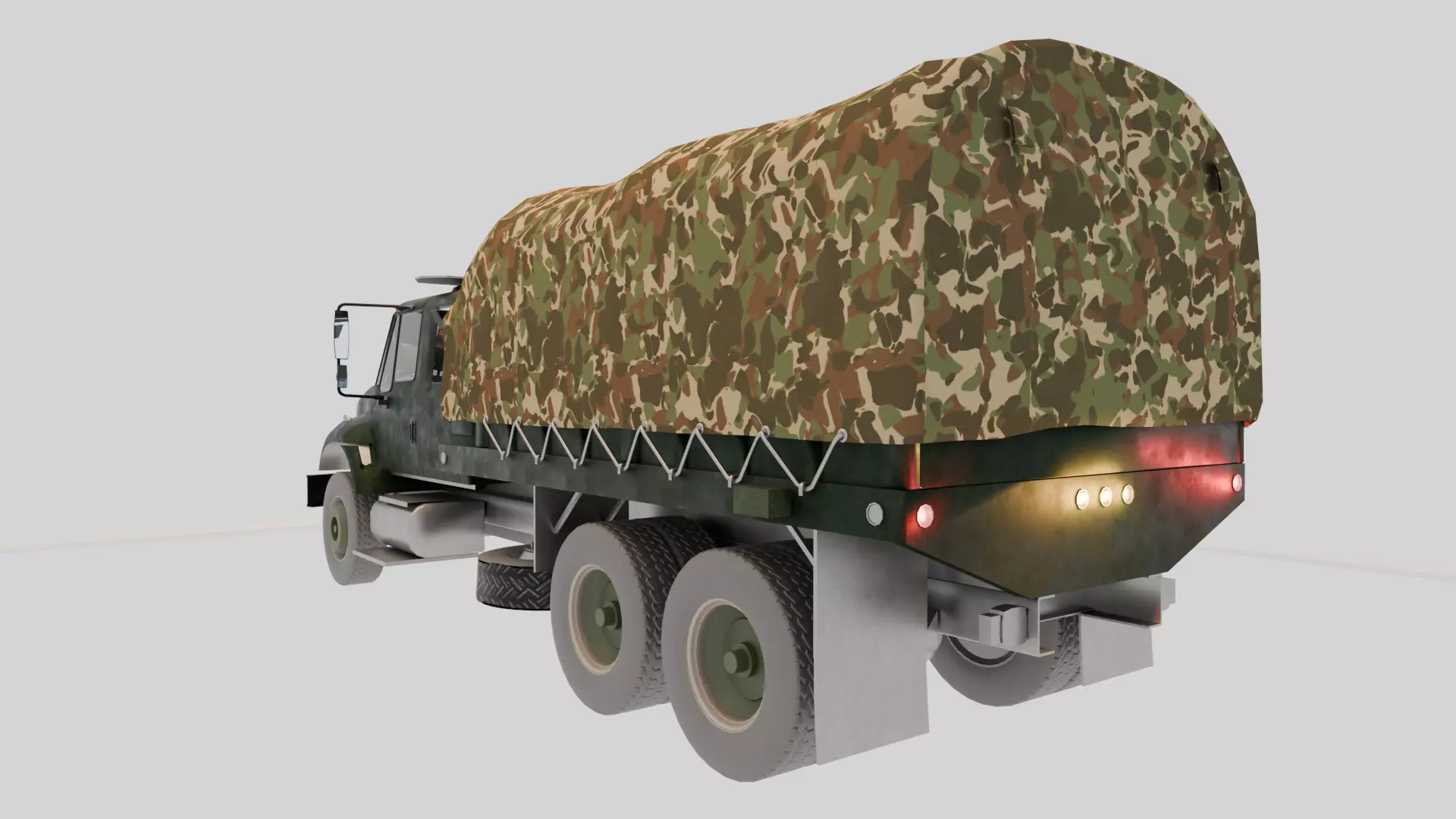 Military Truck 3D Model - High Quality Game Ready Detailed 3D model_6