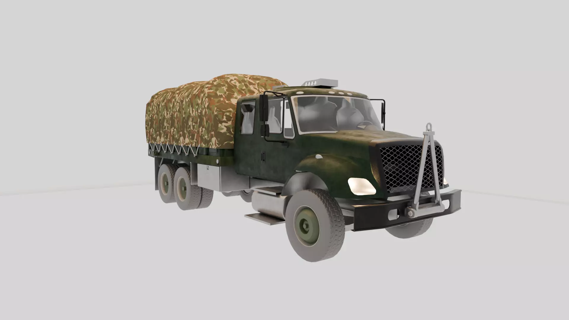 Military Truck 3D Model - High Quality Game Ready Detailed 3D model_4
