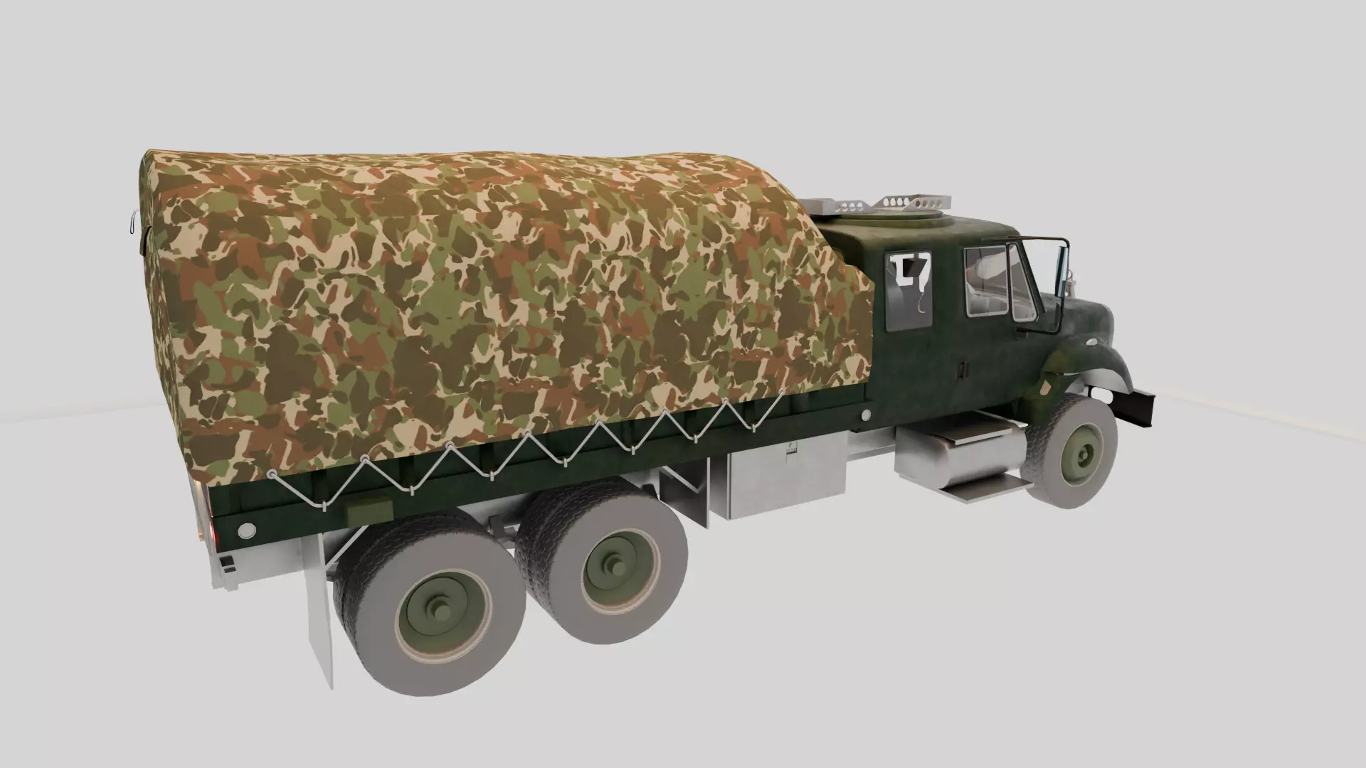 Military Truck 3D Model - High Quality Game Ready Detailed 3D model_2