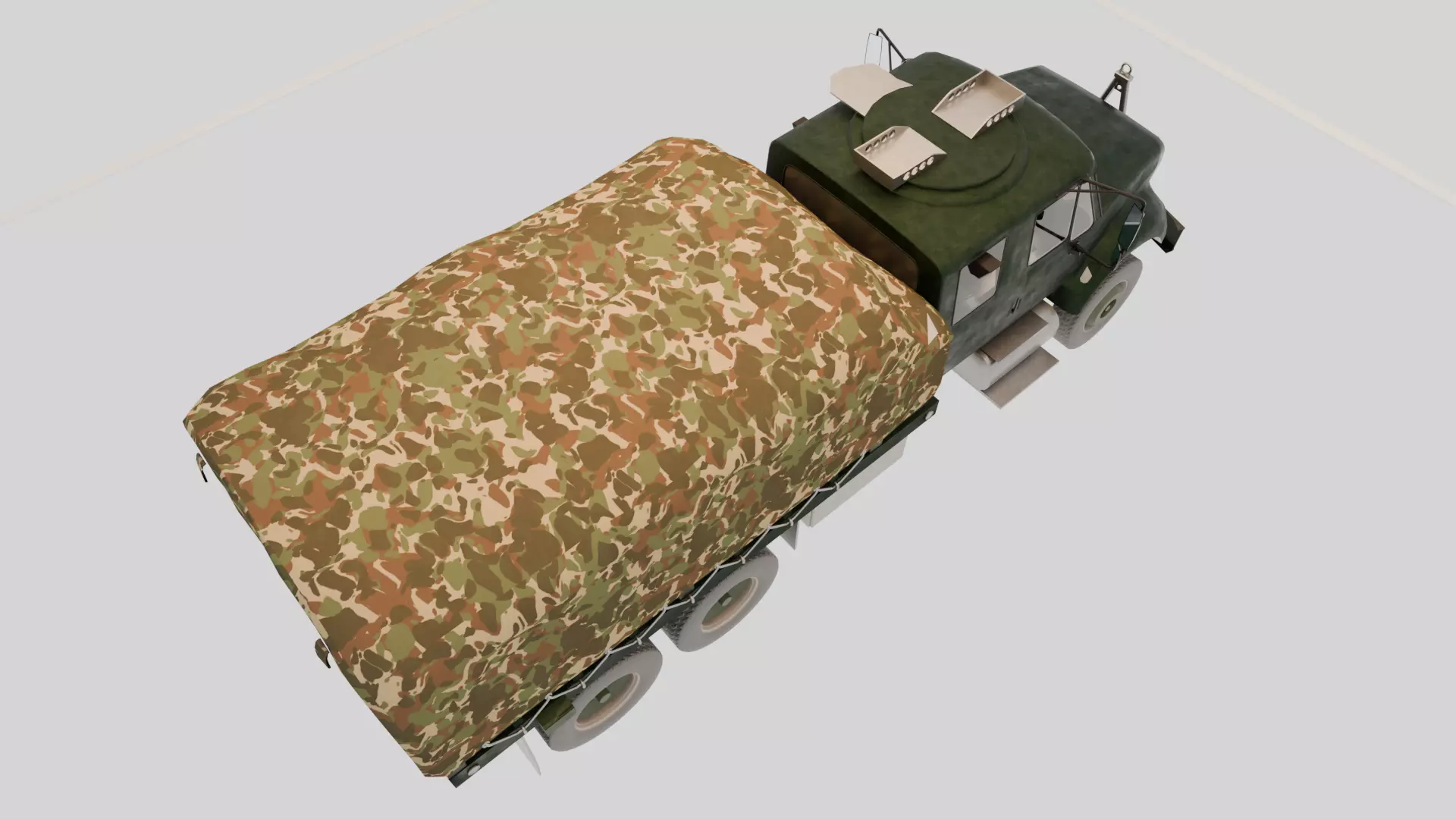 Military Truck 3D Model - High Quality Game Ready Detailed 3D model_5