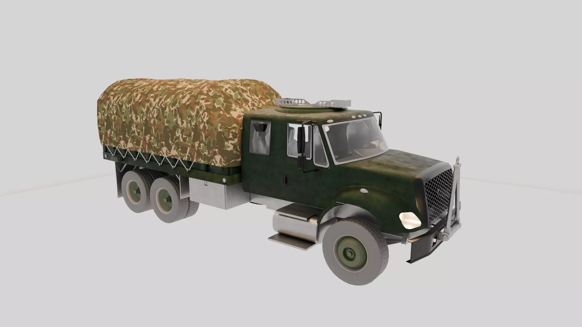 Military Truck 3D Model - High Quality Game Ready Detailed 3D model_0