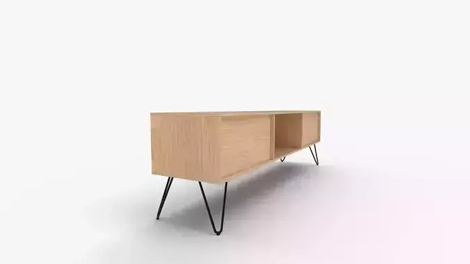 Hunter Inch TV Media Stand 3D model