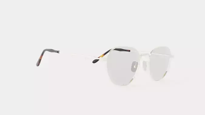 Winston Gold Glasses Low-poly 3D model