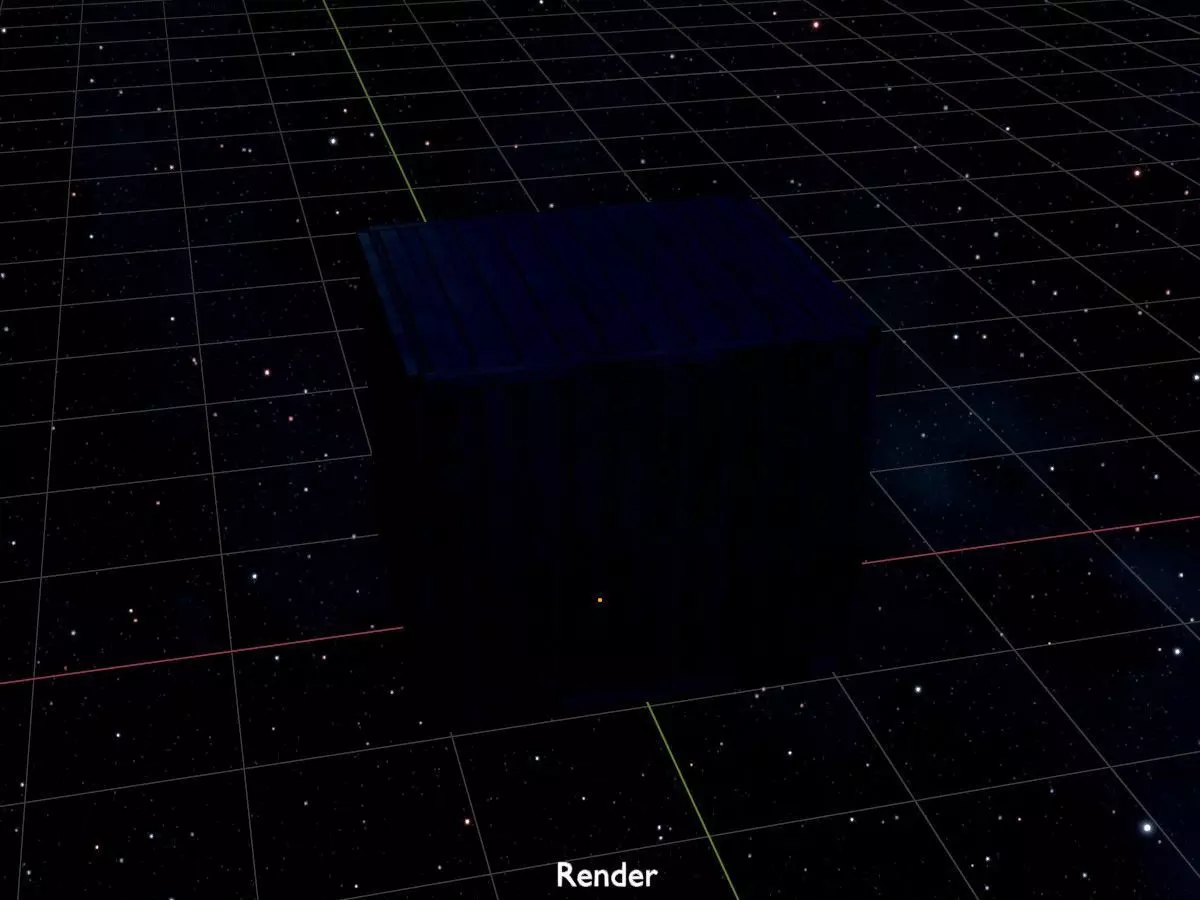 Shipping Container gentian blue all version 3D Model Collection_42