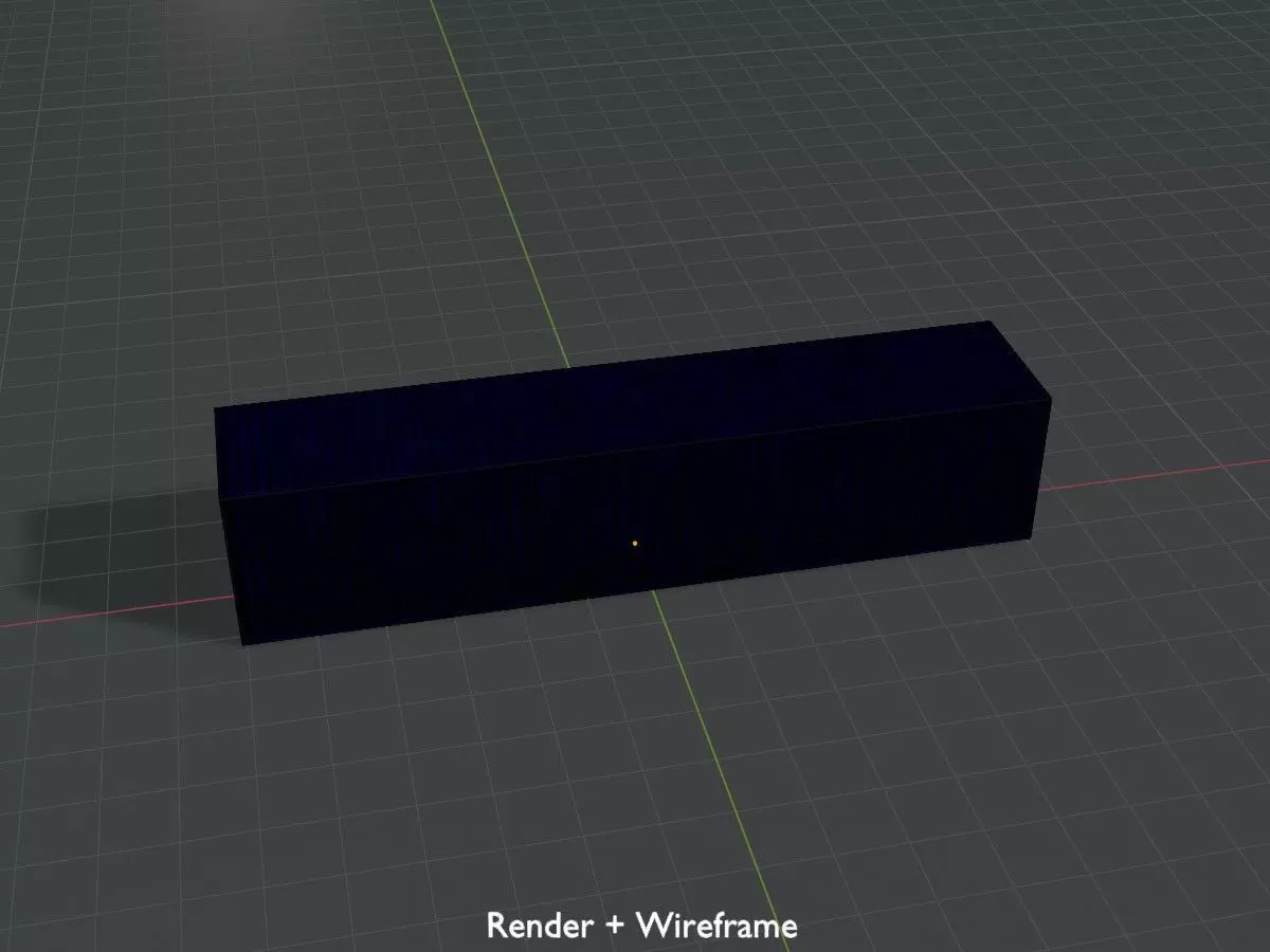 Shipping Container gentian blue all version 3D Model Collection_35